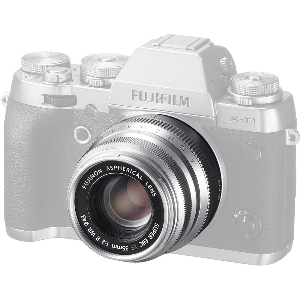 Fujifilm Fujinon XF 35mm f/2.0 R WR Silver Lens 600015905‬ DSLR Non