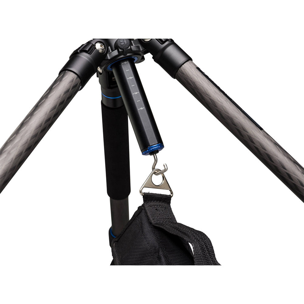BENRO FGP18C Trépied System GoPlus Carbone Travel Colonne Orientable Monopode Capacite 10 Kg