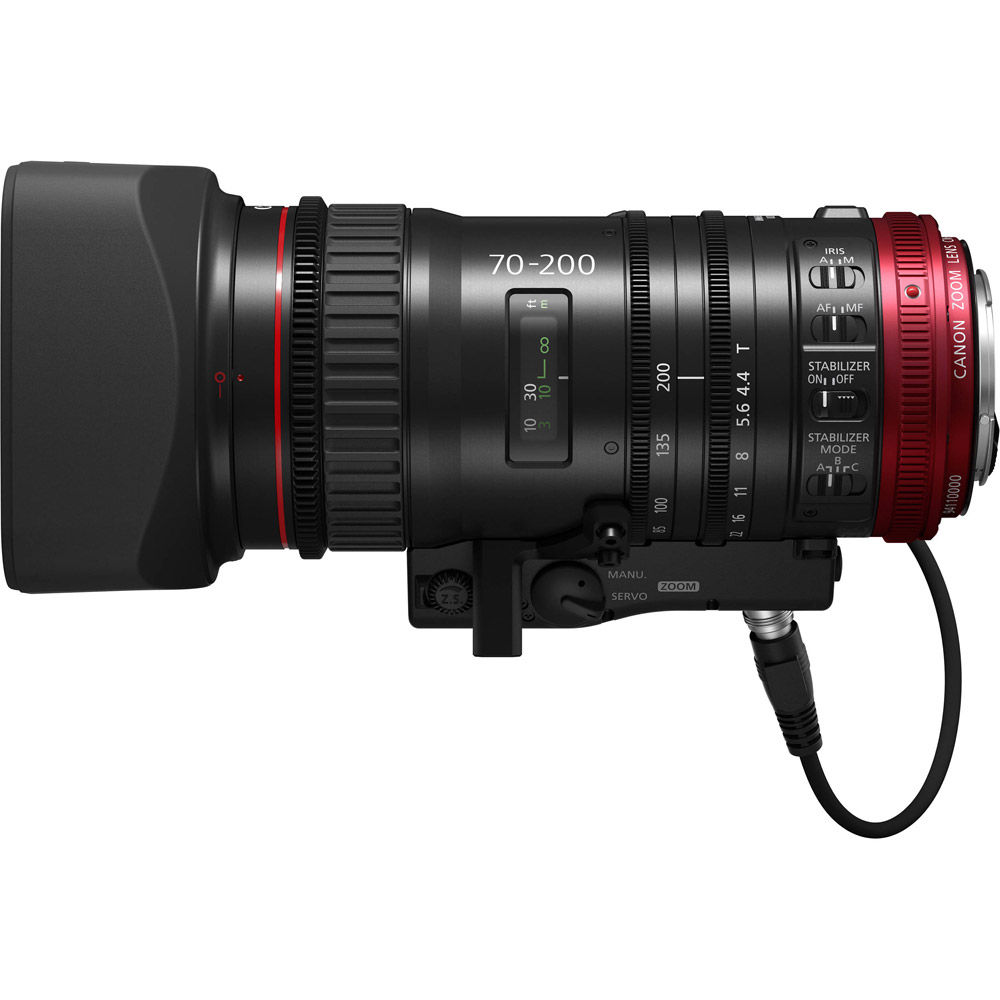 Canon CN-E 70-200mm T4.4 L IS EF Mount + ZSG-10 Grip Zoom Grip for