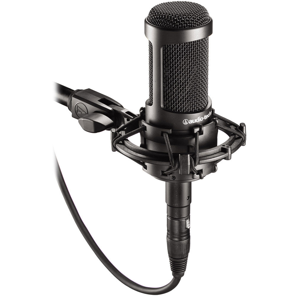 Audio Technica AT2035 Cardioid Condenser Microphone Wired Field