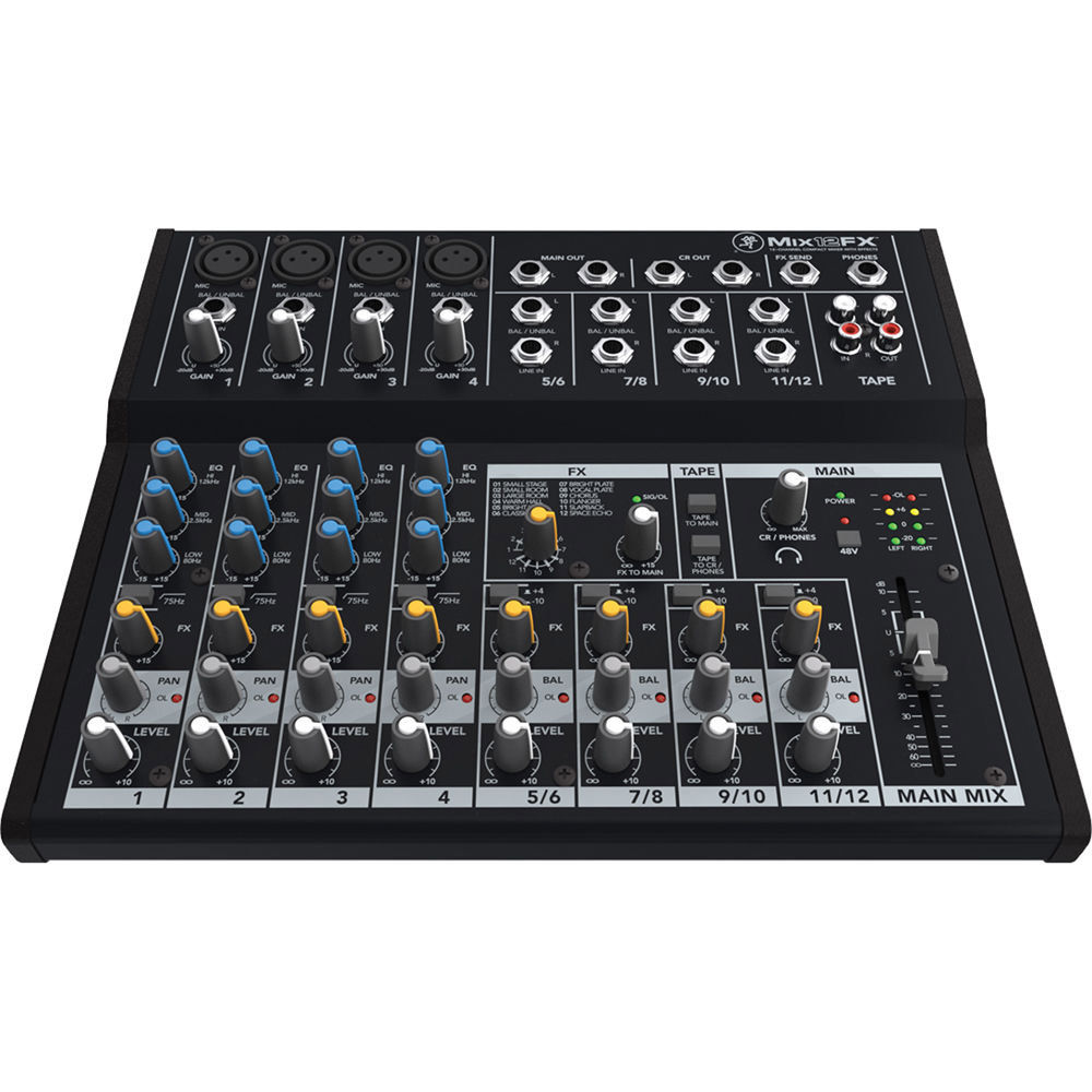 配信機器・PA機器・レコーディング機器 MACKIE / MIX12FX Mackie Mix12FX - 12-Channel Compact Mixer with Effects MAC-Mix12FX