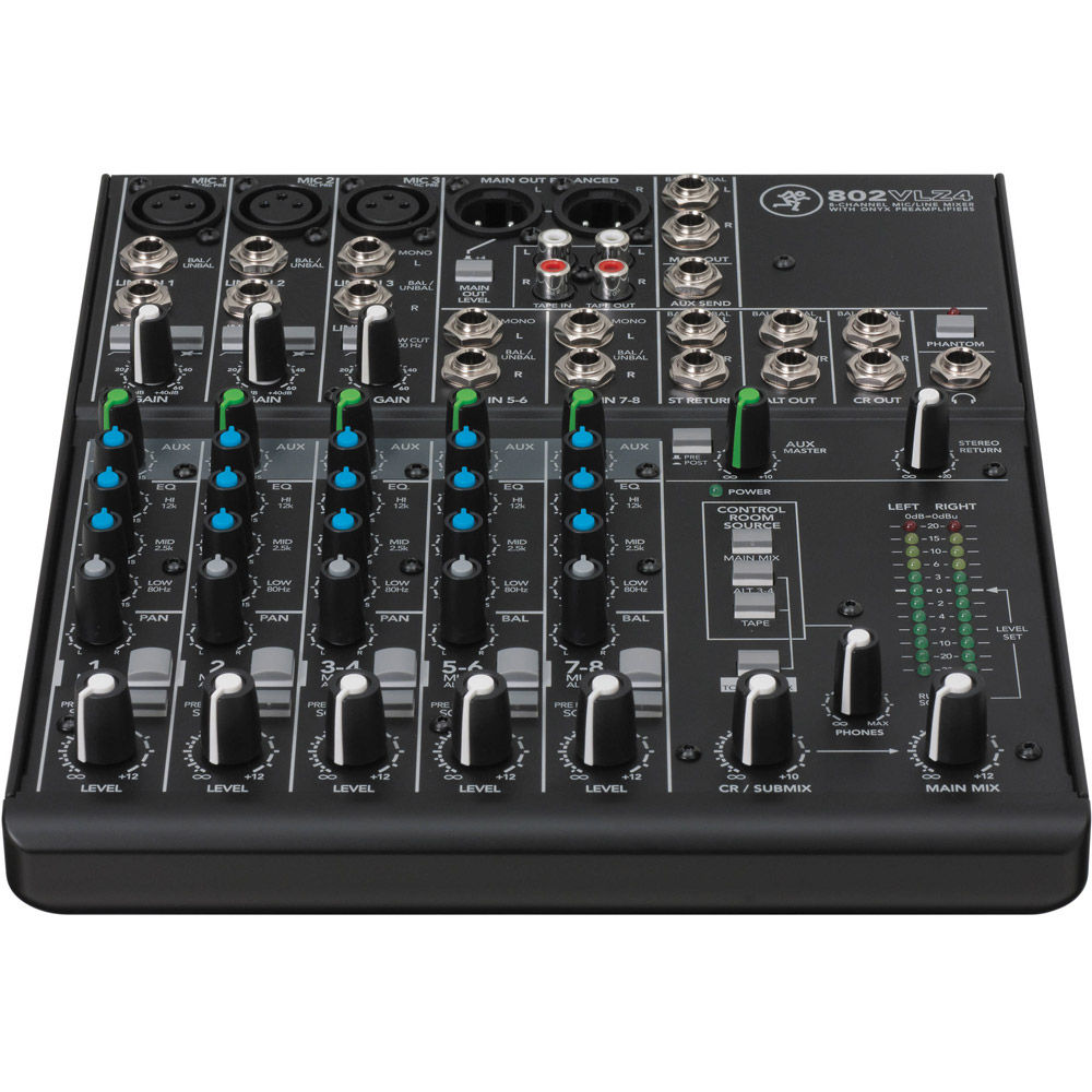 Mackie 8-channel Ultra Compact Mixer MAC-802VLZ4 Audio Mixers 