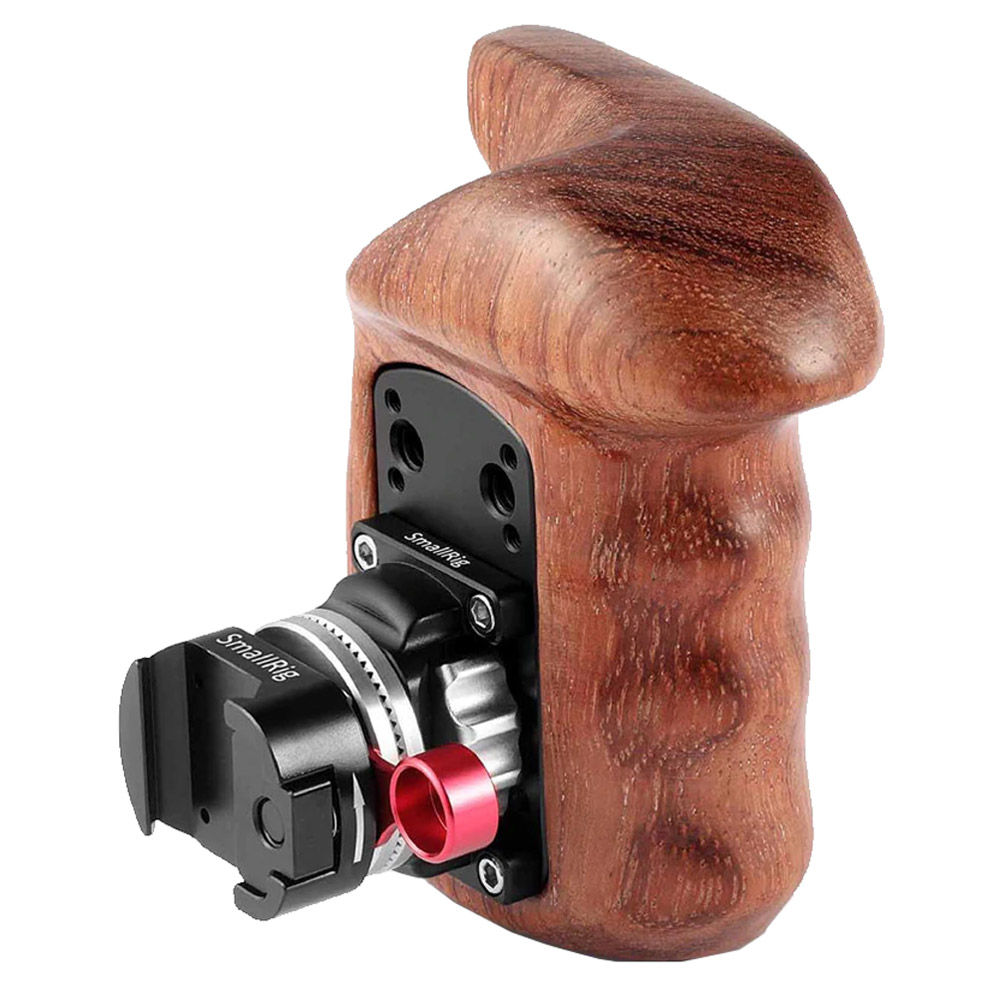 SmallRig Left Side Wooden Grip with NATO MountDemo SmallRig Left 