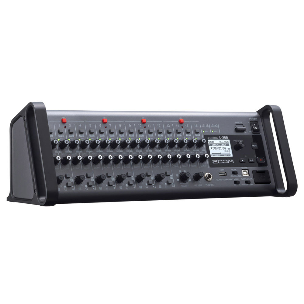 Zoom LiveTrak L-20R 20-Channel Digital Mixer-Recorder for Stage