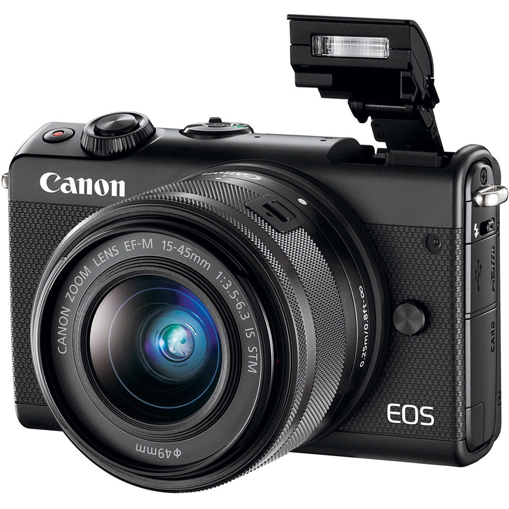 Canon EOS M100 Mirrorless Camera with 15-45 Kit BlackUsed Canon 