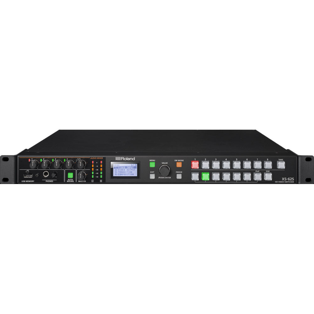 Roland 6 Channel Hd Video Switcher With Audio Mixer Ptz Xs 62s Hd Converters Vistek Canada Product Detail