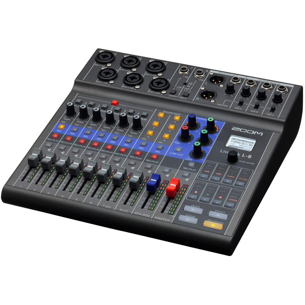 DTM・DAW ZOOM LiveTrak L-8 Zoom LiveTrak L-8 Portable 8-Channel Digital Mixer and Multitrack