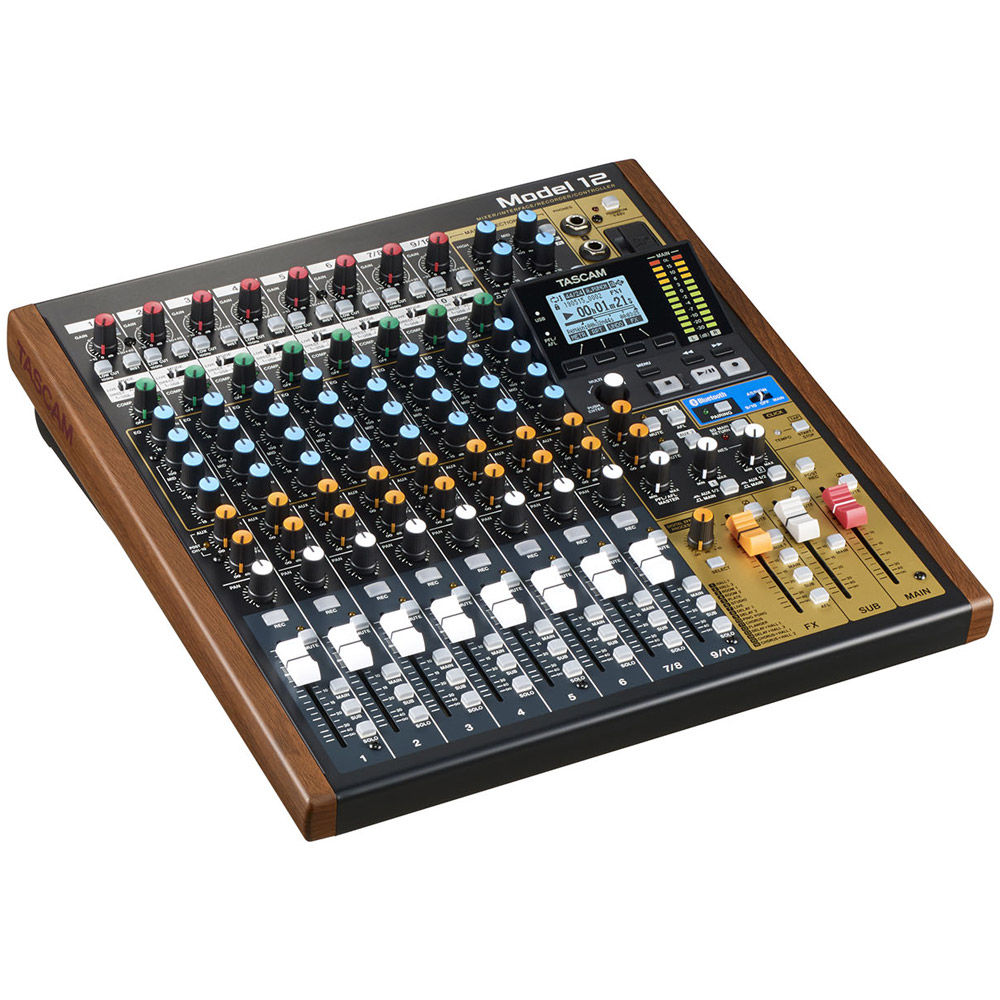 Tascam MODEL 12 Integrated Production Suite Mixer/ Recorder and USB Audio  Interface
