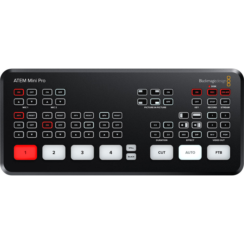 Blackmagic Design ATEM Mini Pro Stream Switcher SWATEMMINIBPR Broadcast  Format Converters Vistek Canada Product Detail