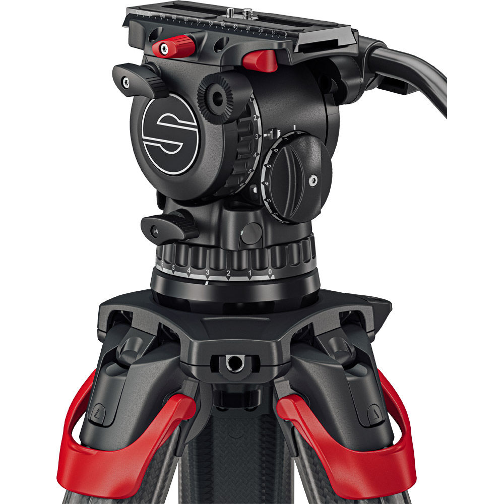 Sachtler aktiv10 Fluid Head (S2072S) + Tripod Flowtech100 with