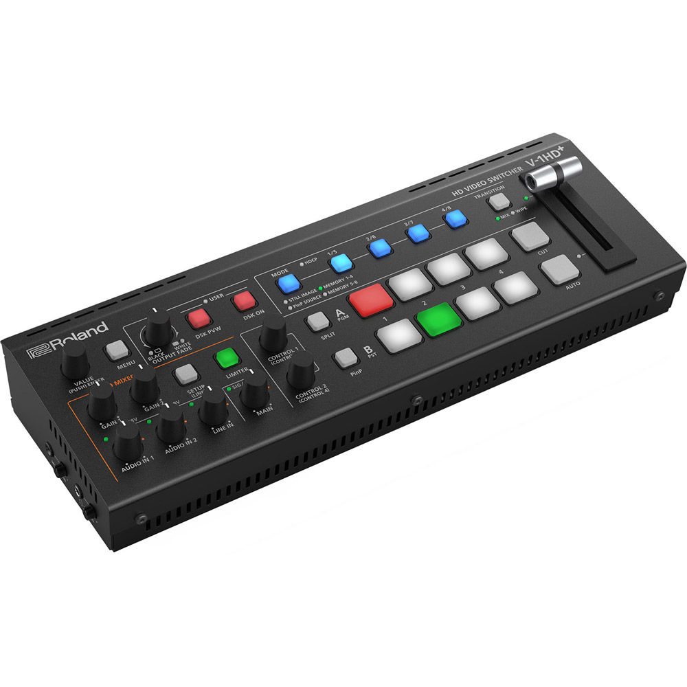 Roland V-1HD-PLUS Compact Portable 4-Channel Video Switcher Mixers