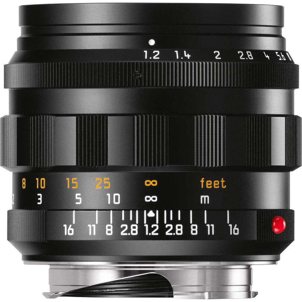 Leica 50mm f/1.2 ASPH Noctilux-M Black Lens 11686 Full-Frame Fixed