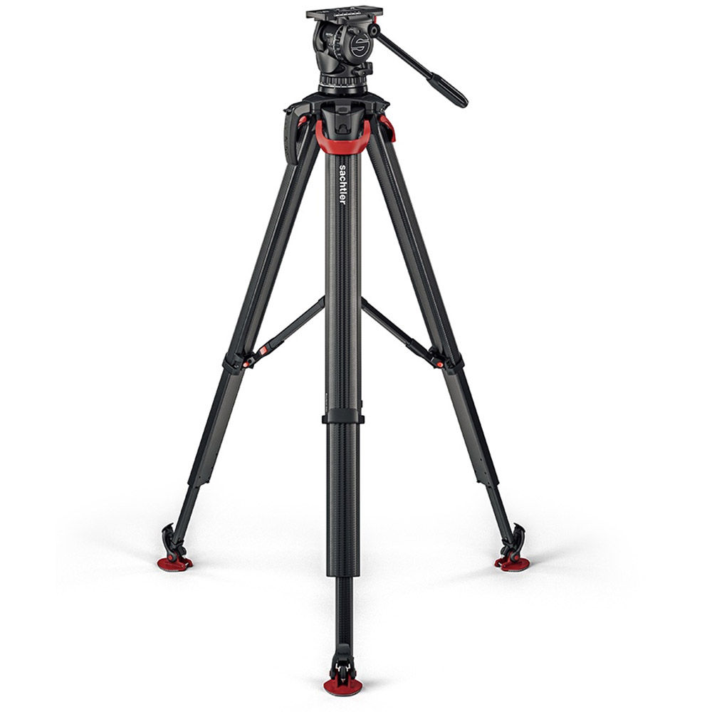 Oconnor flowtech 100 2-Section Carbon Fiber Tripod with Feet and Attachment Mount - 3