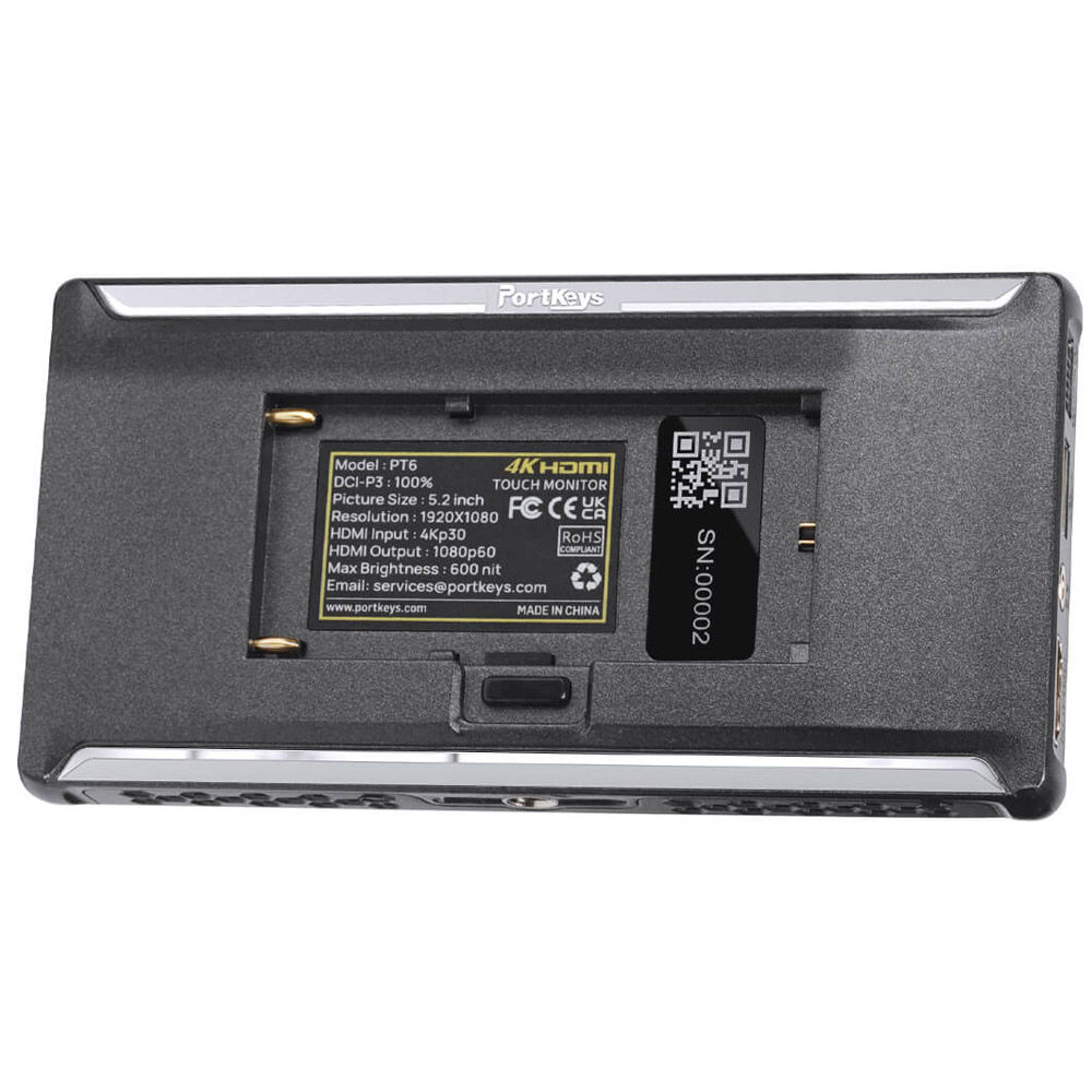 PortKeys PT6 5.2” 4K HDMI Touchscreen Monitor