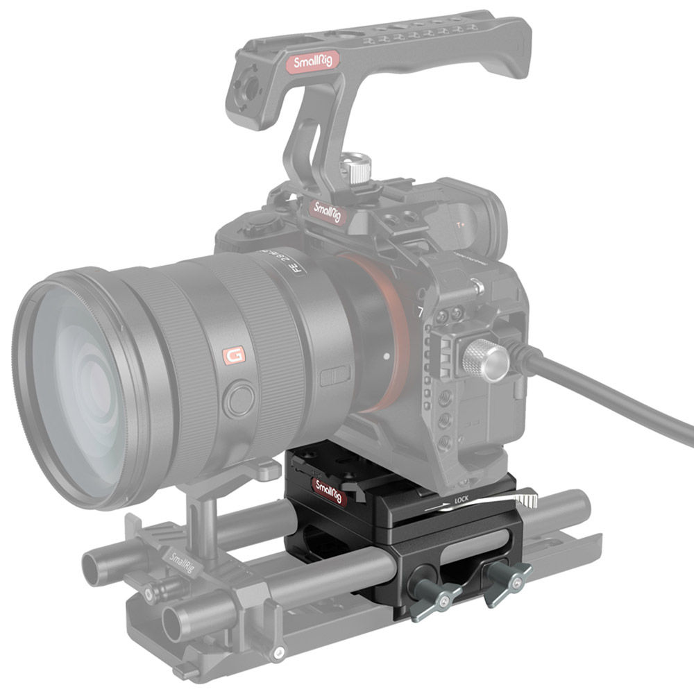 SmallRig Lightweight Baseplate with Dual 15mm Rod Clamp 3067