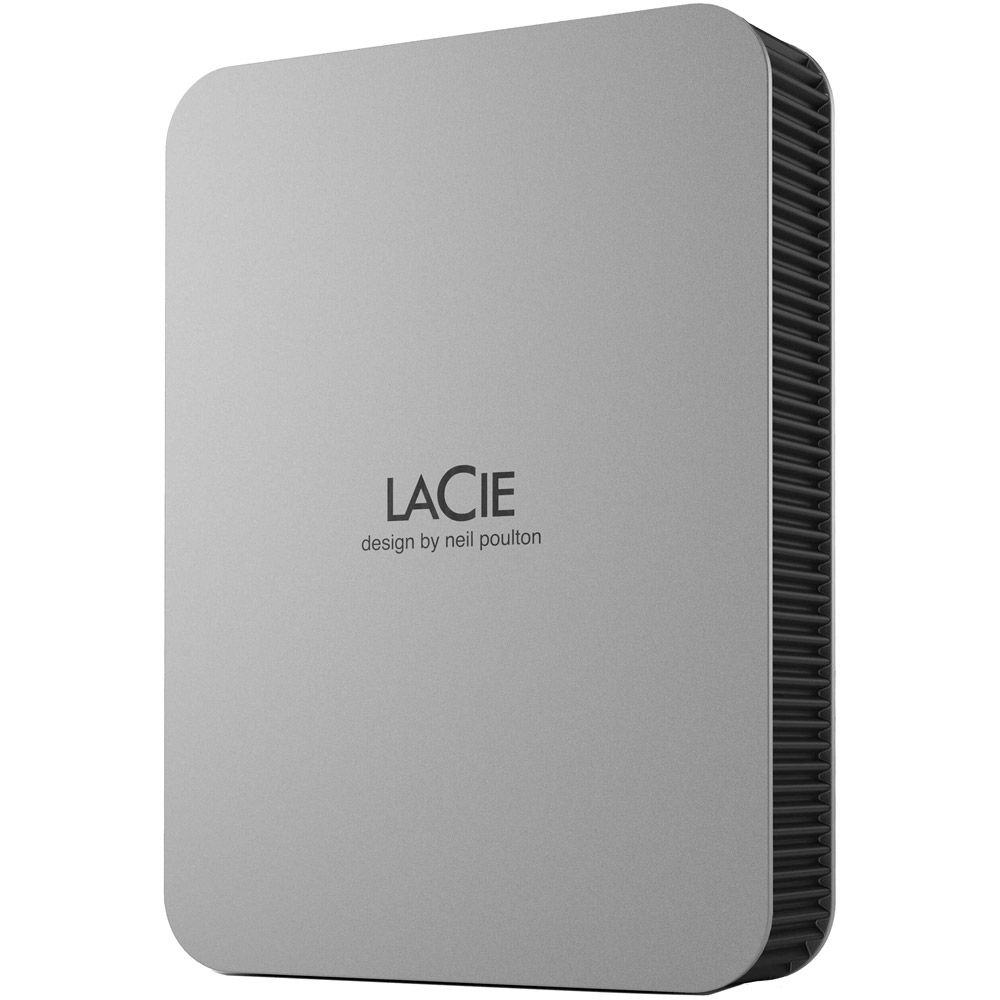 LaCie 5TB Portable Hard Drive - External - Moon Silver USB 3.2
