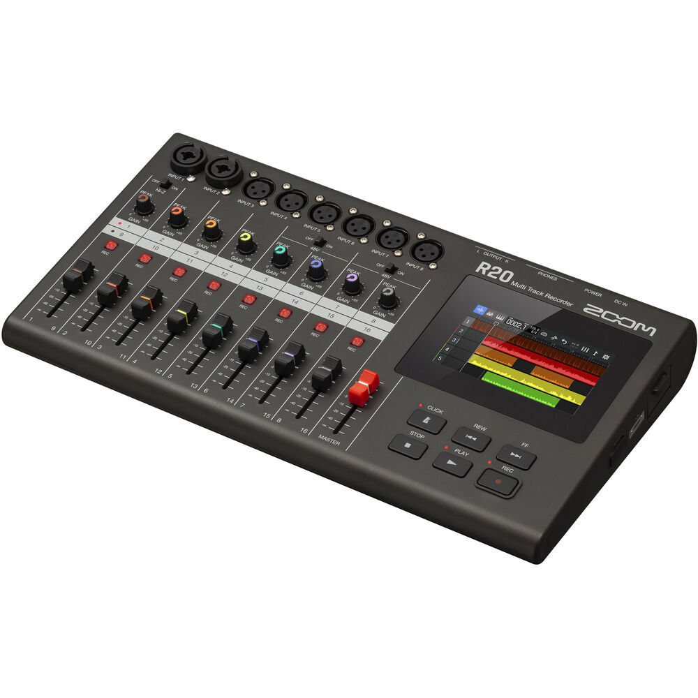 Zoom R20 Portable Multitrack Recorder ZOOM-ZR20 Edit Controllers