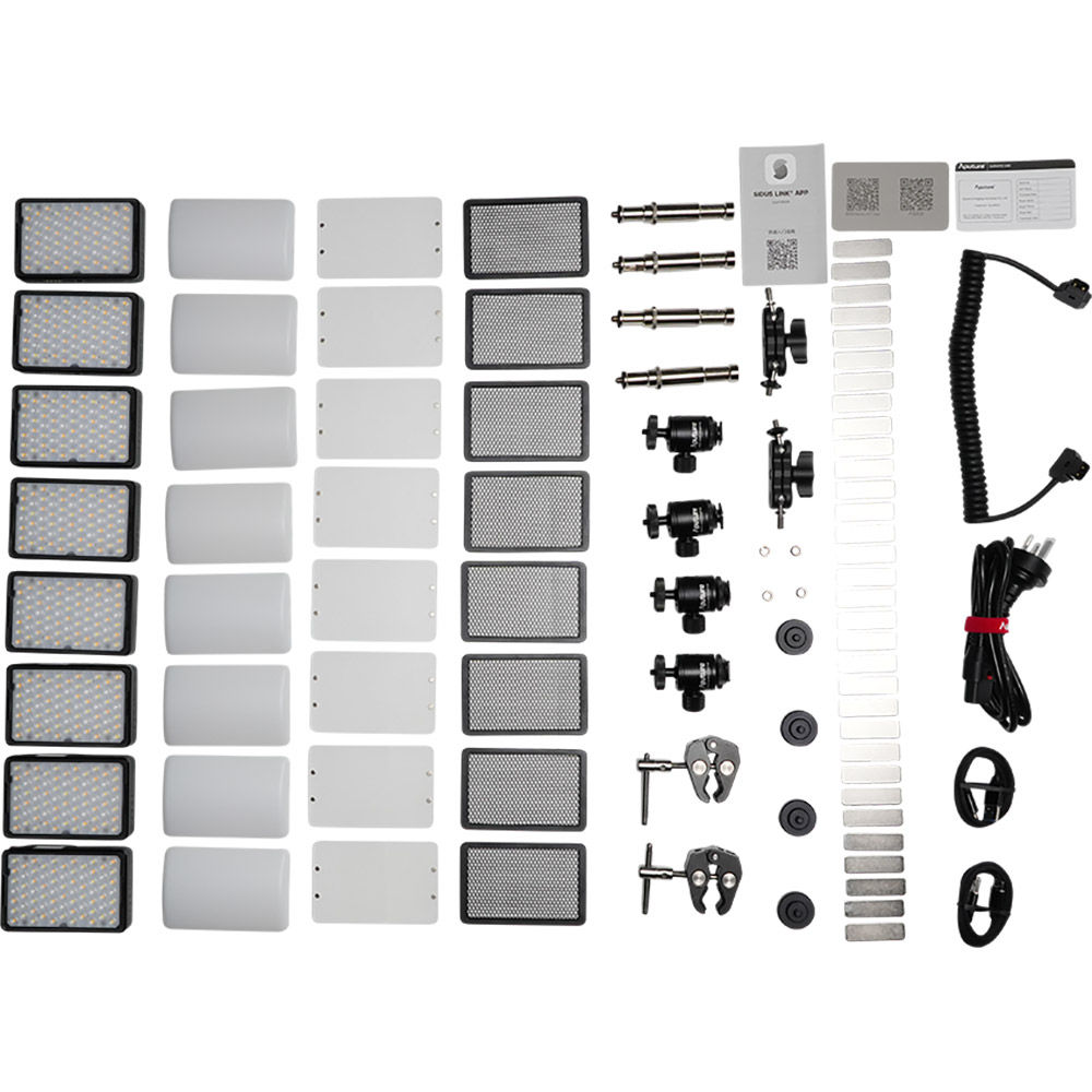 Aputure MC Pro RGB LED Light Panels 8-Light Production Kit