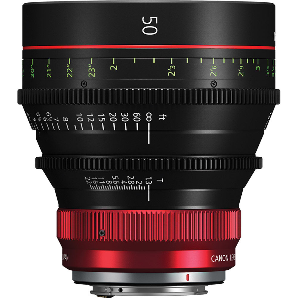 Canon CN-R 50mm T1.3 Cine Prime Lens 6402C001 Video Cine Lenses