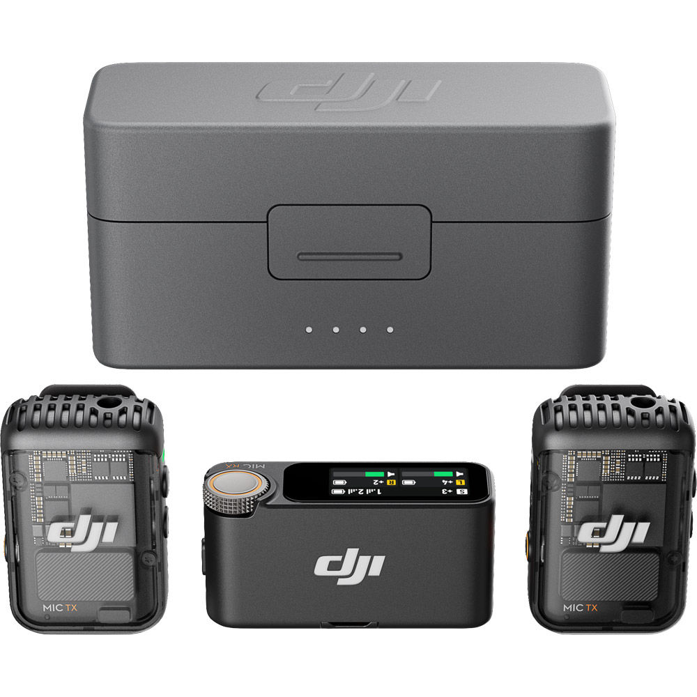 DJI Mic 2 - 2 Transmitter/1 Receiver Kit with Charging Case