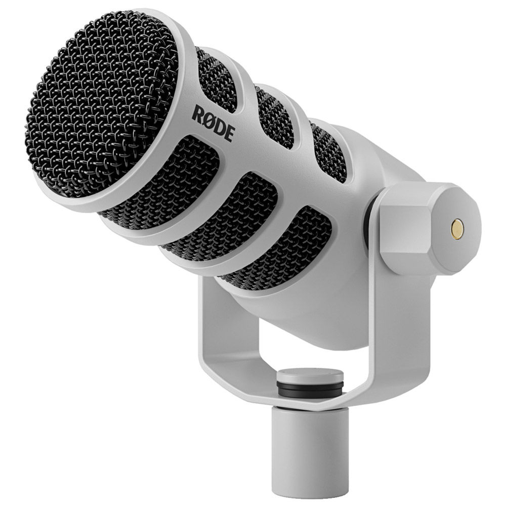 Rode PodMic Dynamic Podcasting Microphone (White) (White) ROD