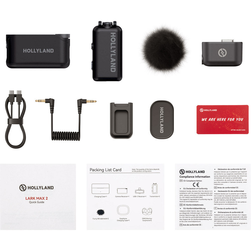 Hollyland LARK MAX 2 Solo (Space Gray, with Camera RX) Wireless