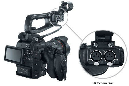 c100 audio input