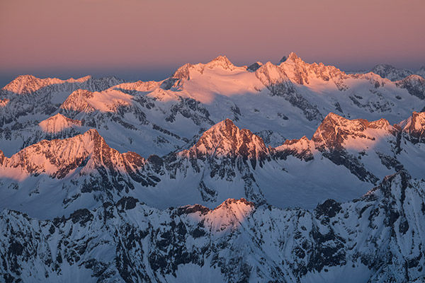 sample image of mountain at sunset