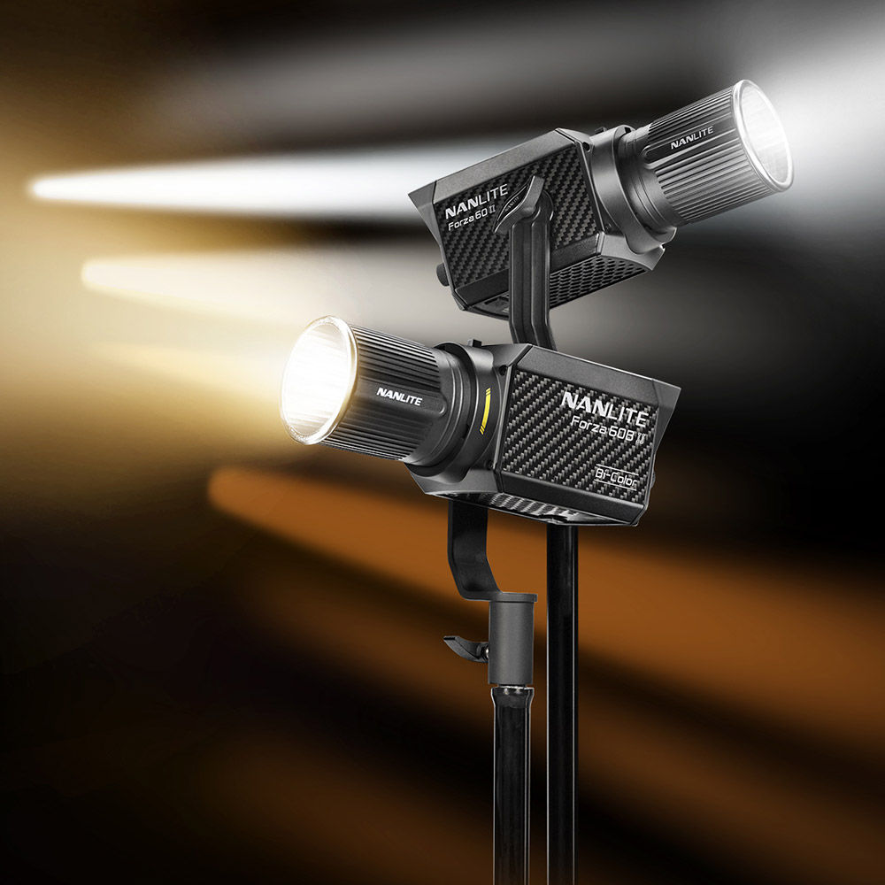Nanlite Forza 60B II Bicolor LED Spot Light Kit GU424420 Studio