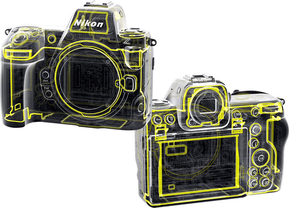 Nikon Z8 Mirrorless Camera with FTZ II Mount Adapter 1695 FTZ